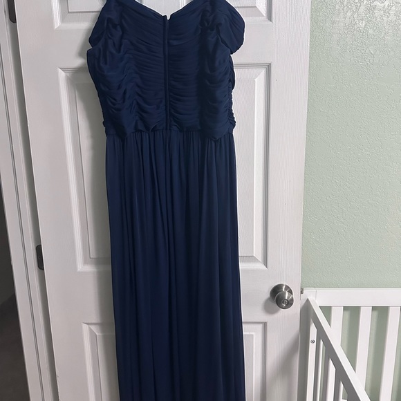 David’s bridal bridesmaid dress in navy blue. Only worn once. - Picture 2 of 2